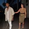 Kim Kardashian et Kanye West ont dîné au restaurant Hakkasan à Londres, le 25 juin 2015.