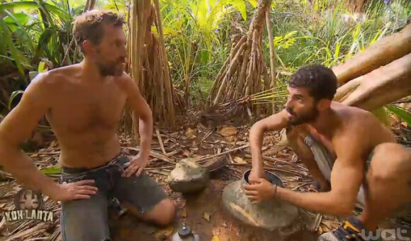 Marc et Sébastien, dans Koh-Lanta 2015 (épisode 10), le vendredi 26 juin 2015 sur TF1.