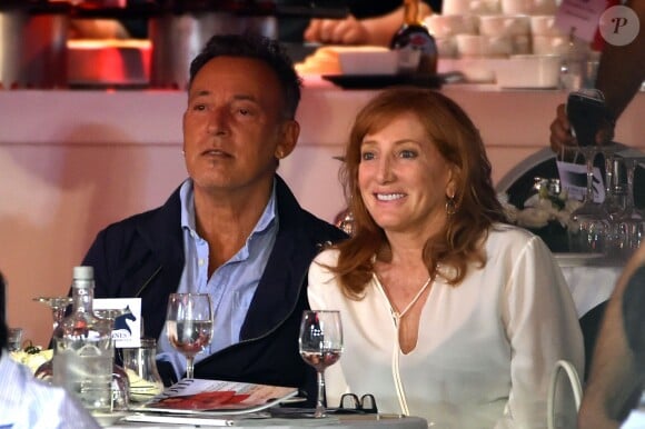 Bruce Springsteen et son épouse Patti Scialfa lors de la Pro Am Cup lors du Jumping International de Monaco, le 26 juin 2015