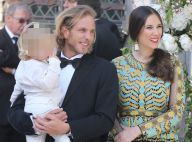 Andrea Casiraghi papa poule avec son fils et sa femme au mariage de Noor Farès