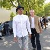 Russell Westbrook défilé de mode masculine Dior printemps-été 2016 au Tennis Club de Paris le 27 juin 2015.