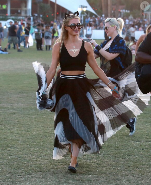 Paris Hilton au 4e jour du Festival de "Coachella Valley Music and Arts" à Indio Le 17 avril 2015