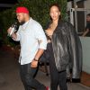 Rihanna quitte le restaurant Giorgio Baldi avec son frère Rorrey Fenty. Santa Monica, Los Angeles, le 30 juin 2015.