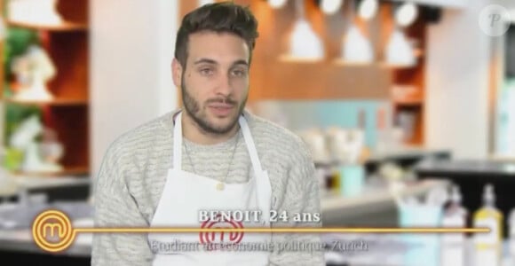 Benoît, tablier d'or, dans l'épisode 2 de Masterchef 2015, le jeudi 2 juillet 2015 sur TF1.