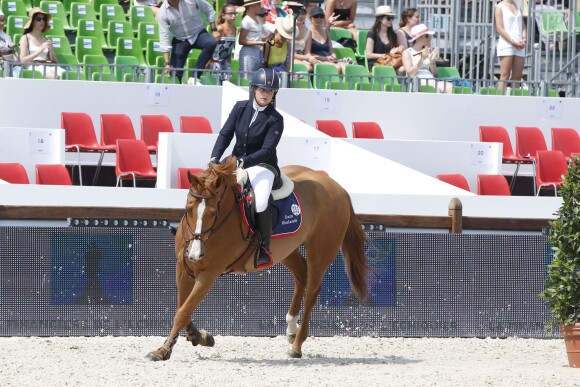 Sofia Abramovitch lors du Paris Eiffel Jumping du Champs-de-Mars à Paris, le 3 juillet 2015