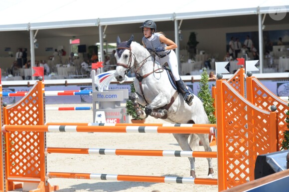 Marie Coupérie-Eiffel lors du Paris Eiffel Jumping du Champs-de-Mars à Paris, le 3 juillet 2015