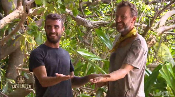 Christophe et Marc, dans Koh-Lanta 2015 (épisode 9) sur TF1, le vendredi 19 juin 2015.