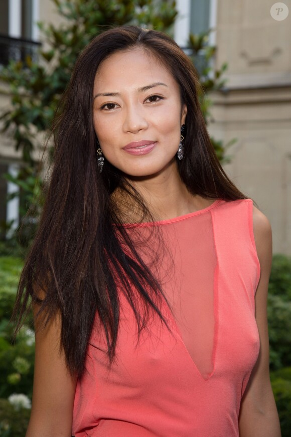 L'actrice Xin Wang- Cocktail pour le film "Monica's List " à l'hôtel Barrière Fouquet's à Paris, France le 29 juin 2015.