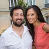 Le producteur, scénariste, réalisateur Emmanuel Sapolsky et l'actrice Chinoise Xin Wang - Cocktail pour le film "Monica's List " à l'hôtel Barrière Fouquet's à Paris, France le 29 juin 2015.