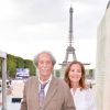 Exclusif - Jean Rochefort et sa femme Françoise Vidal - Photocall lors de la soirée du Grand Prix Longines Global Champions Tour lors du Longines Paris Eiffel Jumping au Champ-de-Mars à Paris, le 4 juillet 2015.