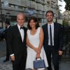 Xavier Romatet, le maire de Paris Anne Hidalgo et (son adjoint chargé de la culture) Bruno Julliard arrivent au Palais Galliera pour assister au deuxième gala de la Vogue Paris Foundation. Paris, le 6 juillet 2015.