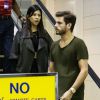 Exclusif - Kourtney Kardashian et son mari Scott Disick a l'aeroport de Miami pour prendre un vol a destination de Los Angeles, le 24 novembre 2013.