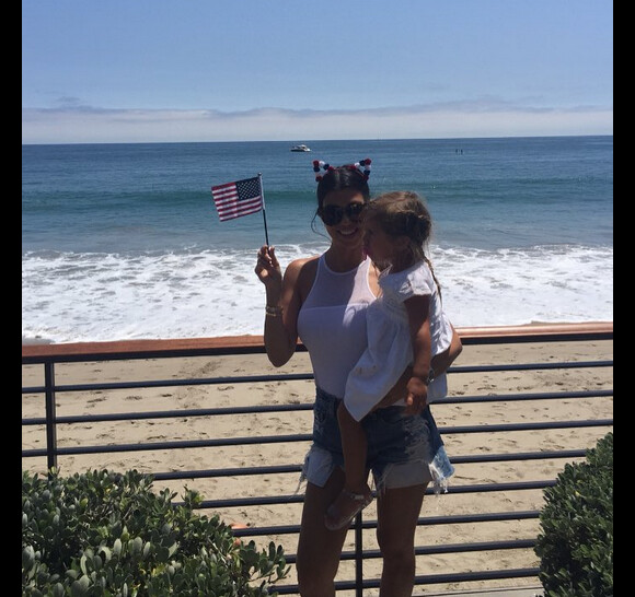 Kourtney Kardashian avec sa fille Penelope sur Instagram - Juillet 2015