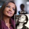Karine Le Marchand - Photo datant de l'année de son bac, diffusée sur le compte Twitter de M6.