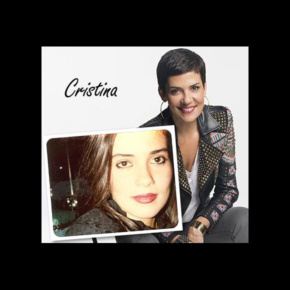 Cristina Cordula - Photo datant de l'année de son bac, diffusée sur le compte Twitter de M6.