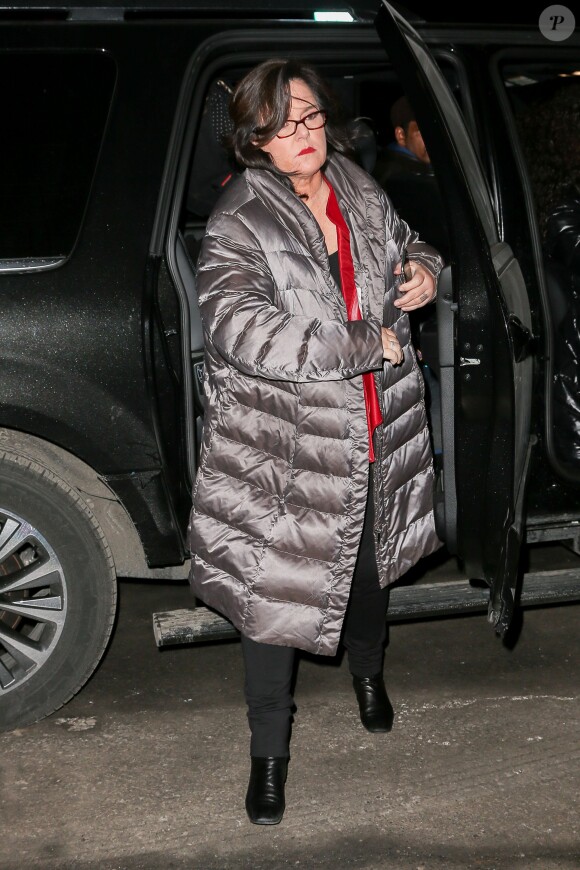 Rosie O'Donnell arrive au Lincoln Center pour la Fashion Week 2015 à New York, le 12 février 2015