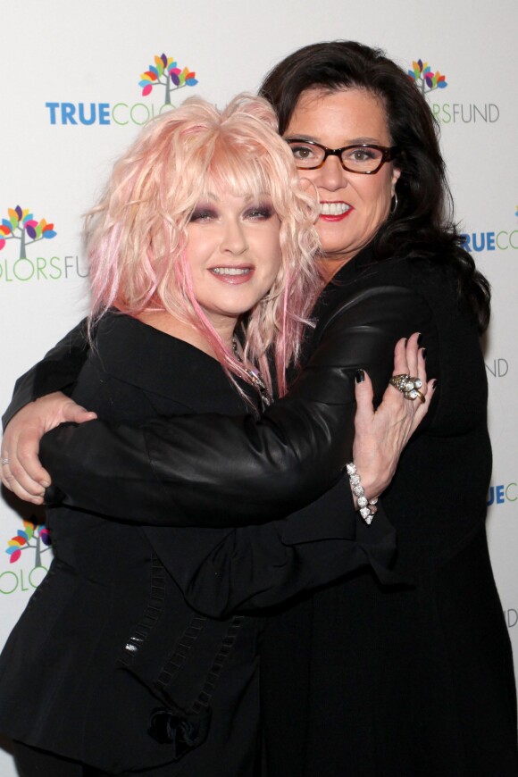 Cyndi Lauper, Rosie O'Donnell - 4e édition du concert organisé par Cyndi Lauper pour lever des fonds en faveur de la communauté LGBT, à New York, le 6 décembre 2014 
