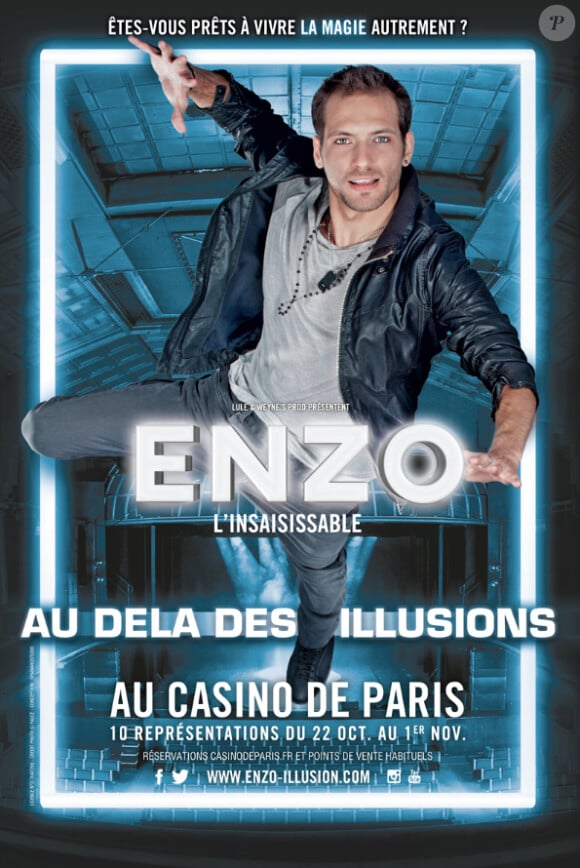 Enzo l'insaisissable, au-delà des illusions, du 22 octobre au 1er novembre au Casino de Paris.