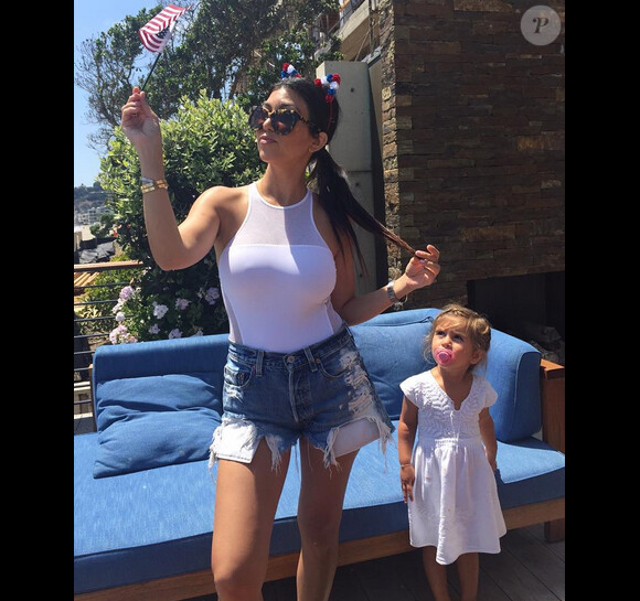Kourtney Kardashian et sa fille Penelope sur Instagram - Juillet 2015