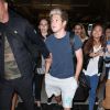 Naill Horan (One Direction) arrive à l'aéroport de Los Angeles très fatigué le 7 juillet 2015.  