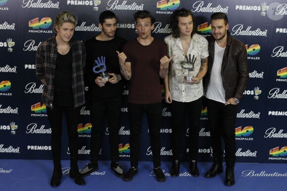 Le groupe One Direction - Photocall de la soirée 40 Principales Music Awards à Madrid le 12 décembre 2014 