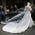  Nicky Hilton quitte son h&ocirc;tel pour aller se marier &agrave; l'Orangerie dans les jardins de Kensington Palace, le 10 juillet 2015 &agrave; Londres.&nbsp;&nbsp; 