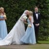 Nicky Hilton et James Rothschild se marient à l'Orangerie dans les jardins de Kensington Palace, le 10 juillet 2015 à Londres.  