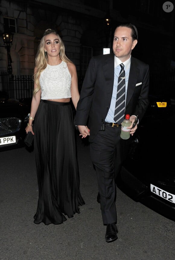 Petra Ecclestone et son mari James Stunt - Soirée de pré-mariage de Nicky Hilton et James Rothschild au manoir Spencer House à Londres. Le 9 juillet 2015 