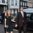  Chelsea Clinton et son mari Marc Mezvinsky - Soir&eacute;e de pr&eacute;-mariage de Nicky Hilton et James Rothschild au manoir Spencer House &agrave; Londres. Le 9 juillet 2015 