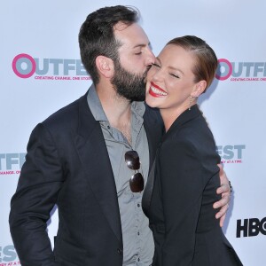 Josh Kelley et Katherine Heigl à la première de « Jenny's wedding » à West Hollywood, le 10 juillet 2015 