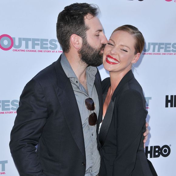 Josh Kelley et Katherine Heigl  à la première de « Jenny's wedding » à West Hollywood, le 10 juillet 2015 