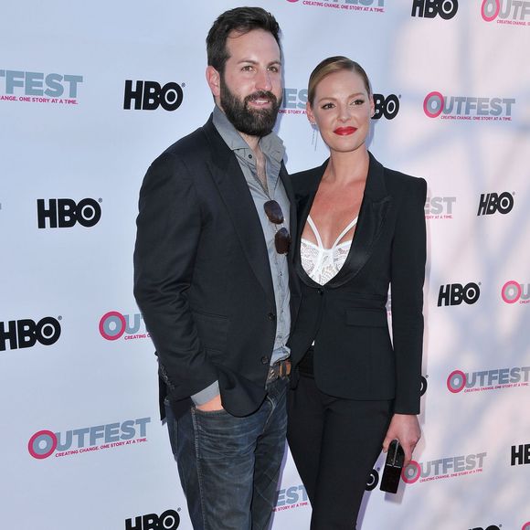 Josh Kelley et Katherine Heigl  à la première de « Jenny's wedding » à West Hollywood, le 10 juillet 2015 