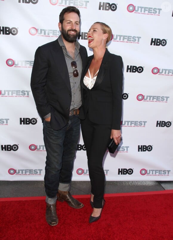 Katherine Heigl et son mari Josh Kelley à la première de « Jenny's wedding » à West Hollywood, le 10 juillet 2015 