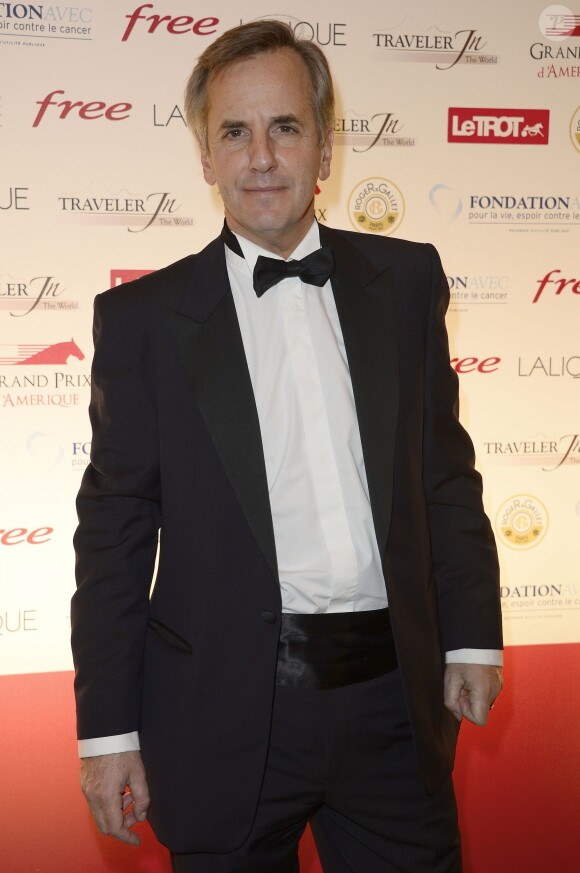 Bernard de la Villardière - Dîner de gala du 93e Grand Prix d'Amerique au Pavillon d'Armenonville le 25 janvier 2014.