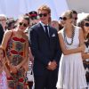 Charlotte Casiraghi, Pierre Casiraghi et sa fiancée Beatrice Borromeo. La famille princière de Monaco célébrait le 11 juillet 2015 autour du prince Albert II et de la princesse Charlene les 10 ans de l'avènement du souverain monégasque.