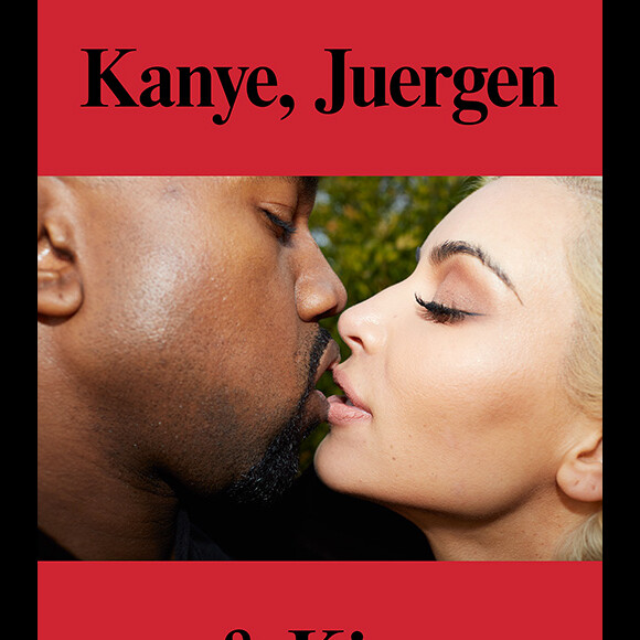 Kanye West et Kim Kardashian en couverture d'un numéro spécial du magazine System. Photo par Juergen Teller.