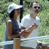 Exclusif - L'acteur Giovanni Ribisi et sa nouvelle compagne se baladent en amoureux à Los Feliz le 12 juillet 2015.