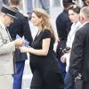 Anne-Claire Coudray, enceinte. Ce mardi 14 juillet, elle commentait en direct sur TF1 le défilé de la Fête nationale française. A Paris.