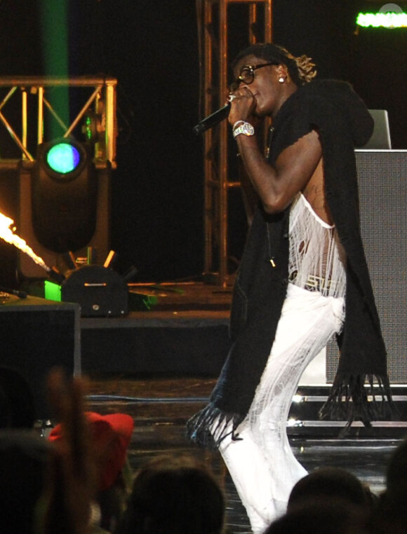Young Thug aux BET Hip Hop Awards 2014 à Atlanta. Septembre 2014.