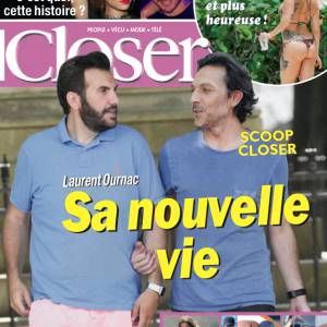 La nouvelle vie de Laurent Ournac avec Olivier Sitruck. (Fausse) couverture du magazine Closer. Les deux acteurs seront du 8 au 12 septembre au Casino de Paris dans la pièce Le Gai Mariage.