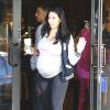 Exclusif - La nouvelle compagne du footballeur americain Reggie Bush, Lilit Avagyan est enceinte. Glendale, le 8 mars 2013