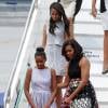 Michelle Obama et ses filles Sasha et Malia à Milan, le 17 juin 2015.