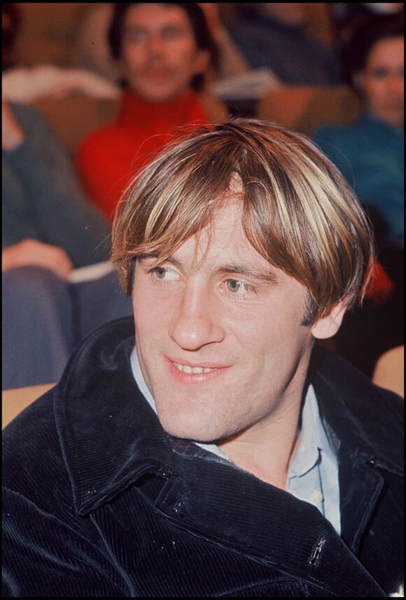 Gérard Depardieu à Paris en 1976.