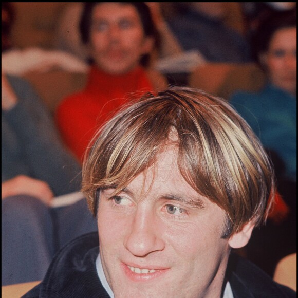 Gérard Depardieu à Paris en 1976.