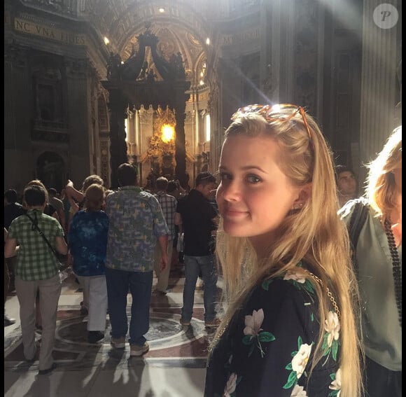 Reese Witherspoon à Rome avec sa fille Ava (photo postée le 11 juillet 2015)