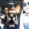 Miley Cyrus et ses copines dont Stella Maxwell / photo postée au mois de juillet 2015