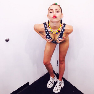 Miley Cyrus très sexy sur Instagram / photo postée au mois de juillet 2015