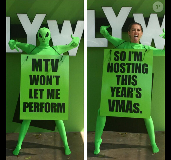 Miley Cyrus animera la prochaine cérémonie des VMAs / photo postée au mois de juillet 2015