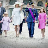 Philippe et Mathilde de Belgique : Joie en famille pour la Fête nationale 2015