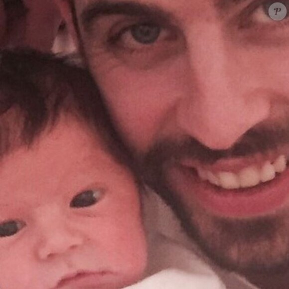 Gerard Piqué et Sasha, le 6 février 2015